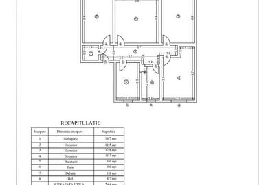 Apartament cu 4 camere decomandat în Central