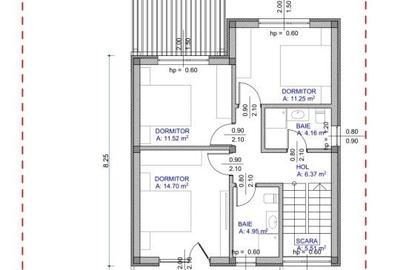 Casă cu 3 camere în Preajba - 2