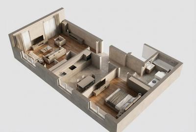 Apartament cu 2 camere decomandat în Iris