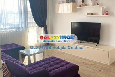 Apartament cu 2 camere semidecomandat, mobilat în Băneasa