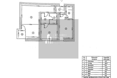 Apartament cu 3 camere decomandat, mobilat în Central - 3