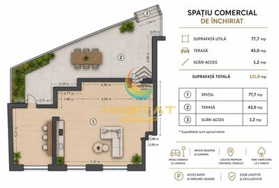 Spațiu comercial, de 122 mp, în Mihai Bravu - 1
