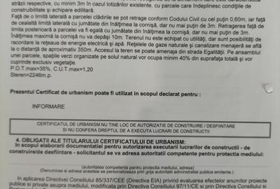 Teren Construcții intravilan de 1100 mp, în Est - 2