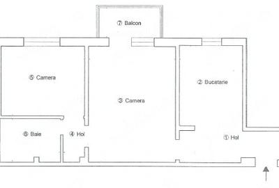 Apartament cu 2 camere semidecomandat în Olimpia-Stadion - 1