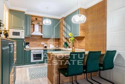 Apartament cu 2 camere semidecomandat, mobilat în UTA