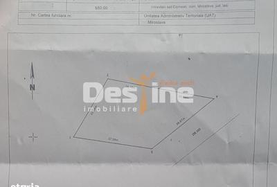Teren de 650 mp, în Miroslava