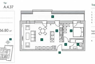 Apartament cu 2 camere în Iancului