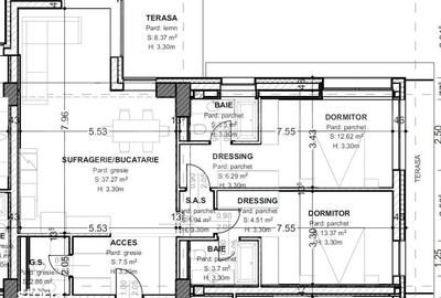 Apartament cu 3 camere în Central