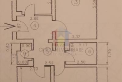 Apartament cu 3 camere decomandat în Călărași