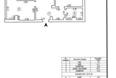 Apartament cu 3 camere în Tomis III