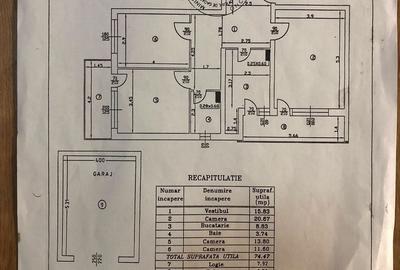 Apartament cu 3 camere în Central