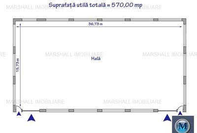 Spațiu industrial, de 570 mp, în Sud - 8