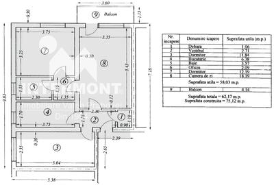 Apartament cu 3 camere decomandat în Malul Spitalului - 12