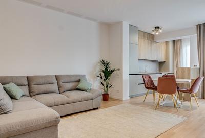 Apartament cu 2 camere semidecomandat, mobilat în Băneasa
