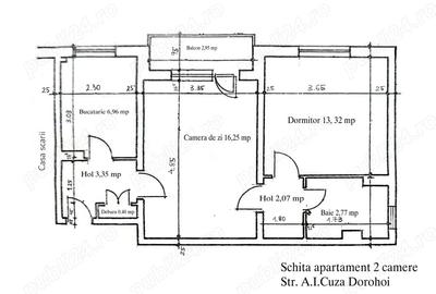 Apartament cu 2 camere semidecomandat în Central - 1