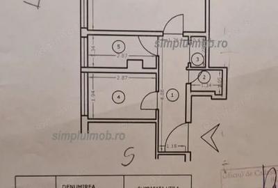 Apartament cu 2 camere semidecomandat, mobilat în Tineretului - 1