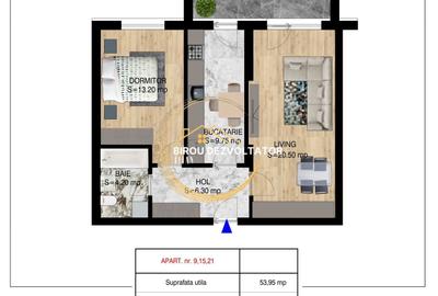 Apartament cu 2 camere decomandat în Theodor Pallady - 1