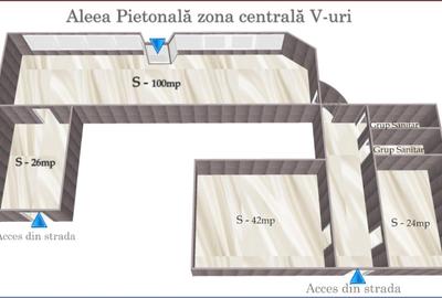 Spațiu comercial, de 230 mp, în Ultracentral