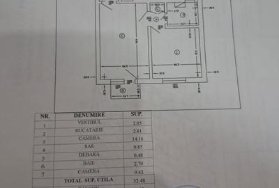 Apartament cu 2 camere semidecomandat în Vitan