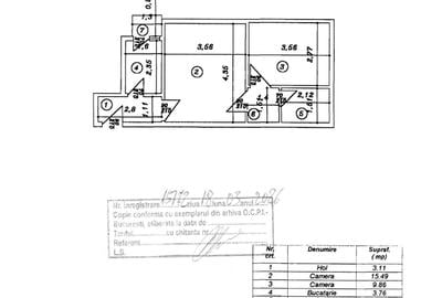 Apartament cu 2 camere semidecomandat în Ferentari