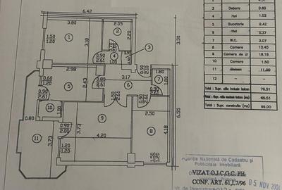 Apartament cu 3 camere decomandat în Republicii