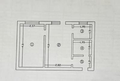 Apartament cu 2 camere nedecomandat în Tătărași