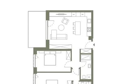 Apartament cu 3 camere semidecomandat în Gară - 4
