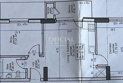 Apartament cu 3 camere semidecomandat în Florești - 4