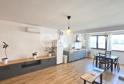 Apartament cu 2 camere semidecomandat, mobilat în Pipera