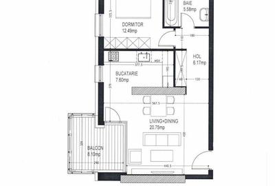 Apartament cu 2 camere decomandat, mobilat în Herăstrău - 12