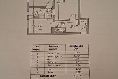 Apartament cu 2 camere decomandat în Trivale