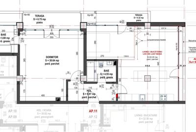 Apartament cu 3 camere în Plopilor