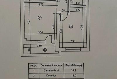 Apartament cu 2 camere în Chiajna