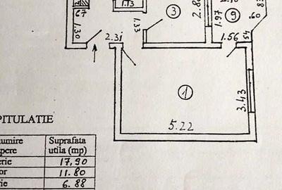 Apartament spațios, 2 camere decomandate, etaj 4, zona Piața Centrală – Galați - 7