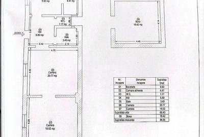 Apartament spatios cu 2 camere si centrala proprie - 7