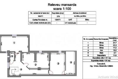 Spatiu pentru birouri de inchiriat 194 mpu zona centrala Sibiu - 4