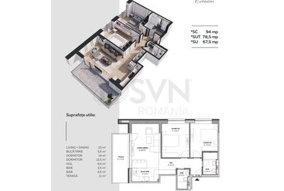 REA1027073 Apartament 3 camere l zona Aviatiei - 11