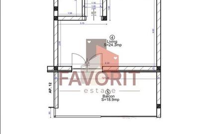 Apartament 1 camera+terasa 19mp | Giroc | BLoc cu lift - 8