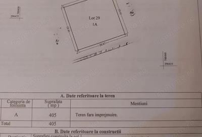 Teren de 405 mp, în Agigea