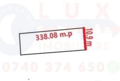 Teren de 338 mp, în Păcii