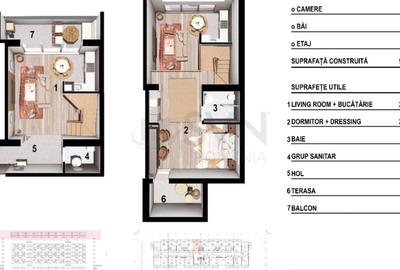 REA1024430 Apartament Duplex 3 camere NEW WORD Splaiul UNIRII - 10