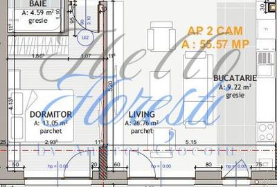 Apartament cu 2 camere semidecomandat în Florești - 5