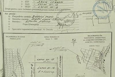 Teren de 1000 mp, în Schitu - 1