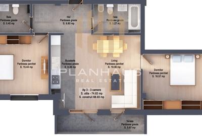 Apartament premium  3 camere,Victoriei ,zona Mărul de Aur - 2
