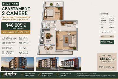 Apartament cu 2 camere în Tomis Plus - 11