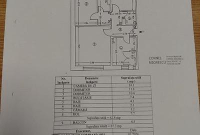 Apartament cu 3 camere decomandat în Central - 2