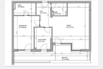 Apartament cu 2 camere decomandat în Băneasa - 33