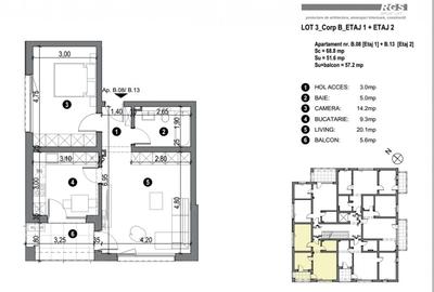 Apartament cu 2 camere semidecomandat în Freidorf - 16