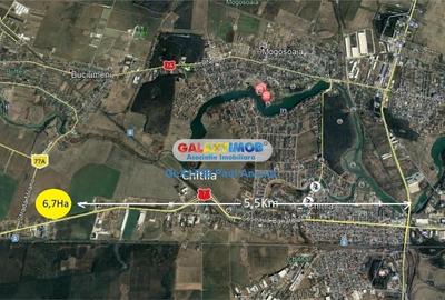 Teren  Chitila Buftea  DN7 la  Noda Autostrada A0  Industrial 65000 mp - 4