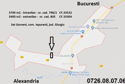 Vand teren Gorneni 3700 intravilan + 3400 extravilan - 2